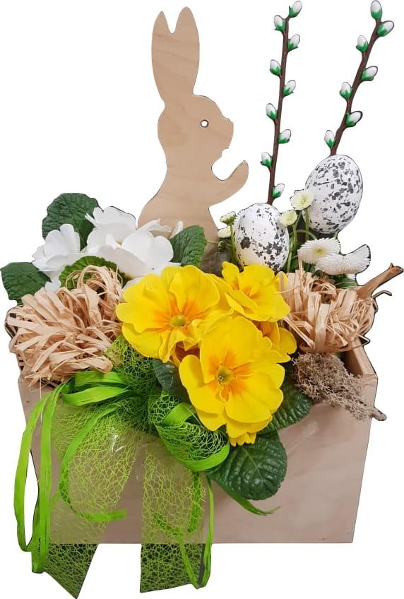 Stroik Wielkanocny - skrzynka na kwiaty