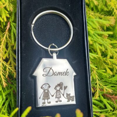 Brelok do kluczy DOMEK z oknami - obrazek 4