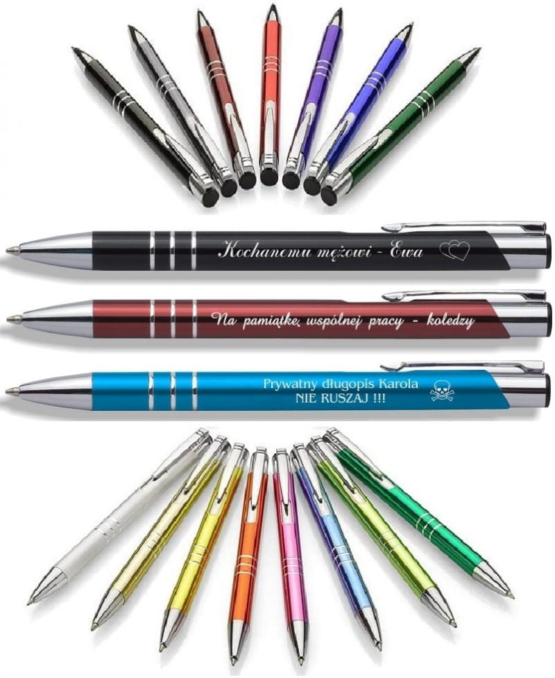 Długopis z grawerem reklama logo firmy - zestaw 500szt.