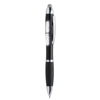 Długopis touch pen  podświetlany niebieski - obrazek 2