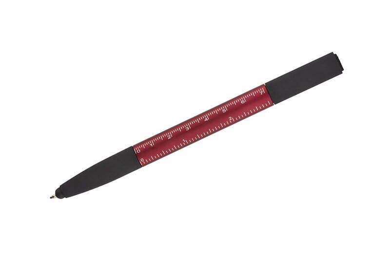 Długopis majsterkowicza - długopis wielofunkcyjny 8w1 Touch SET - czerwony