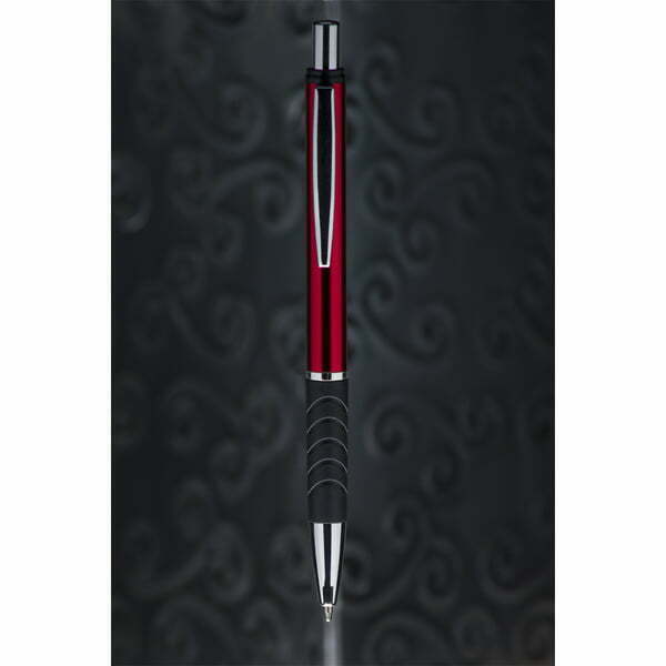 Długopis Andante - czerwony/czarny z grawerem
