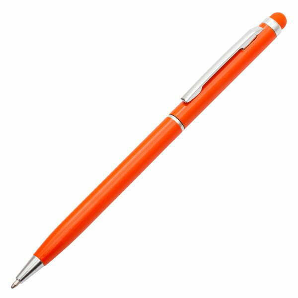 Długopis Touch Tip aluminiowy pomarańczowy - z grawerem