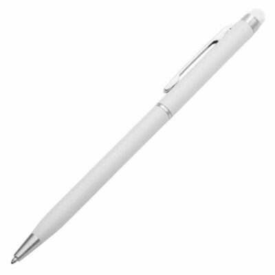 Długopis aluminiowy Touch Tip, biały - obrazek 2