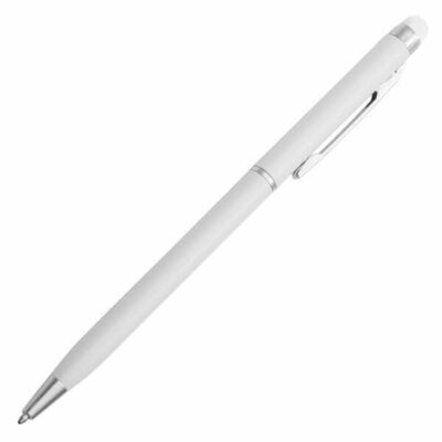 Długopis aluminiowy Touch Tip, biały - obrazek 3