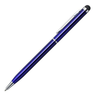 Długopis aluminiowy Touch Tip, niebieski - obrazek 2