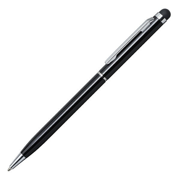 Długopis Touch Tip aluminiowy czarny z grawerem