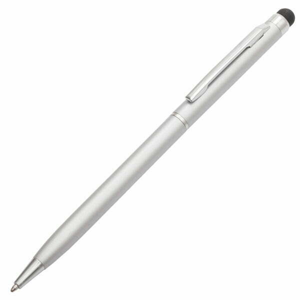 Długopis Touch Tip aluminiowy srebrny z grawerem