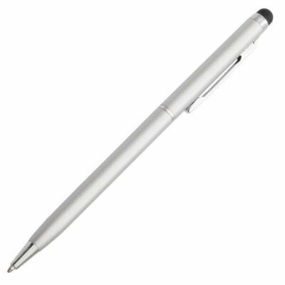 Długopis aluminiowy Touch Tip, srebrny - obrazek 3