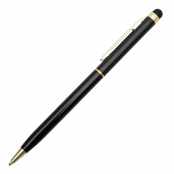 Długopis Touch Tip Gold aluminiowy czarny z grawerem