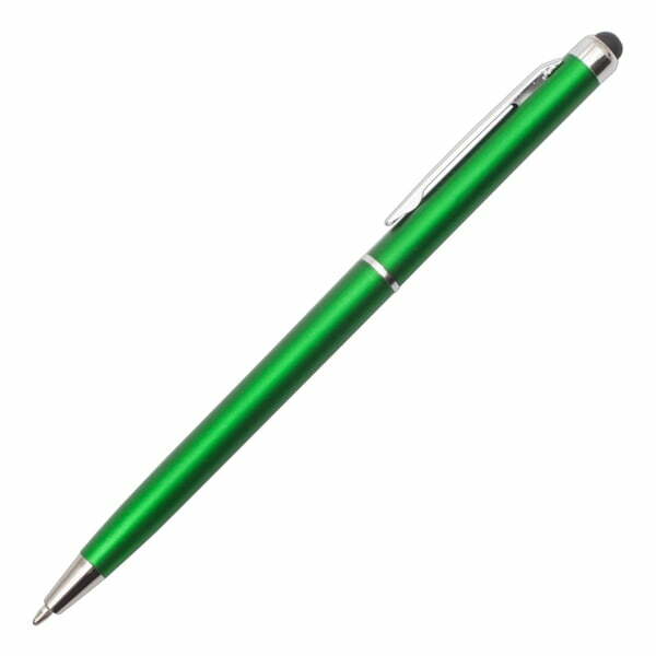 Długopis Touch Point plastikowy zielony z grawerem