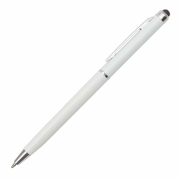 Długopis Touch Point plastikowy biały z grawerem