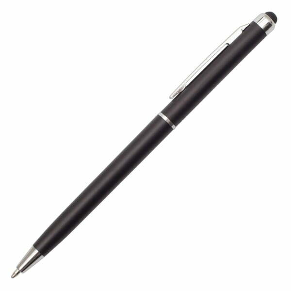 Długopis Touch Point plastikowy czarny z grawerem