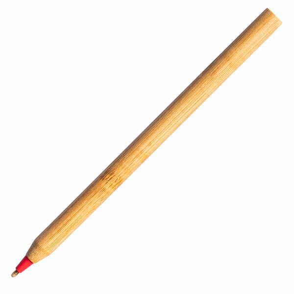 Długopis bambusowy Chavez czerwony z grawerem