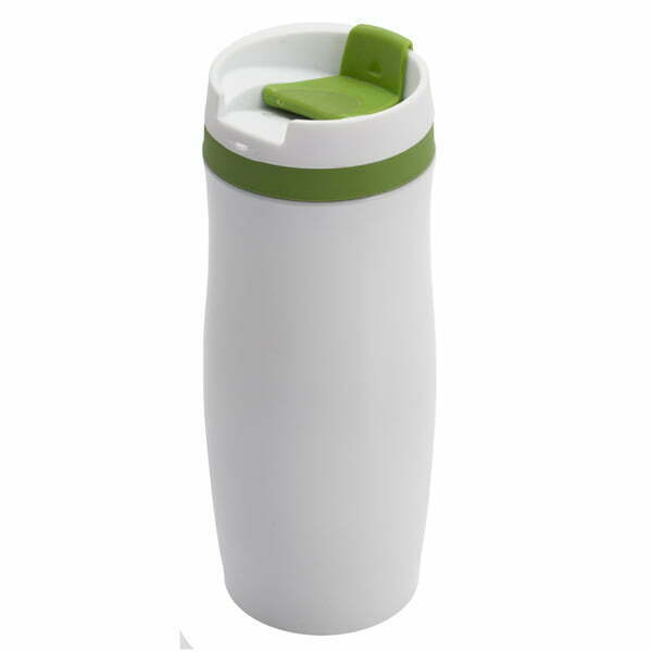 Kubek izotermiczny Viki 390ml - zielony/biały