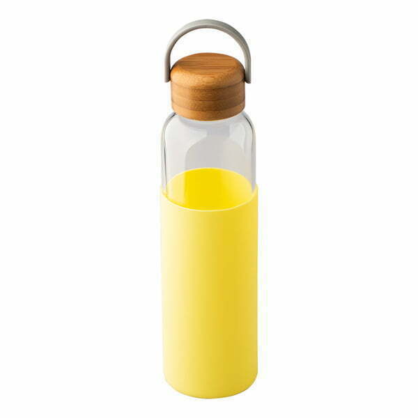Szklana butelka Refresh 560ml - żółty