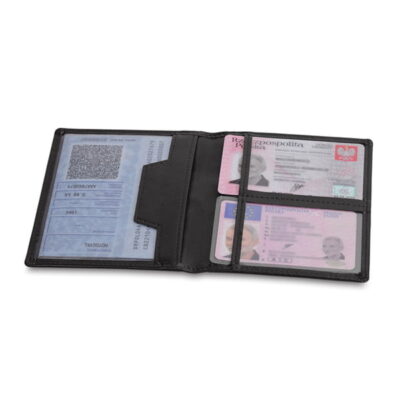 Etui na dokumenty Classic - czarny