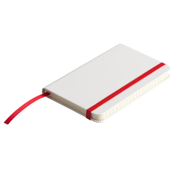 Notatnik Badalona 90x140/80k linia - czerwony/biały