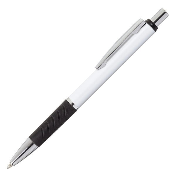 Długopis Andante biały/czarny z grawerem