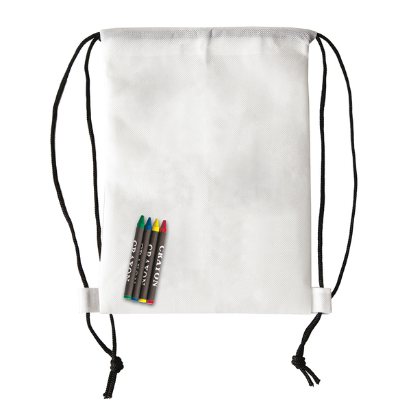 Plecak z kredkami Crayonme - biały