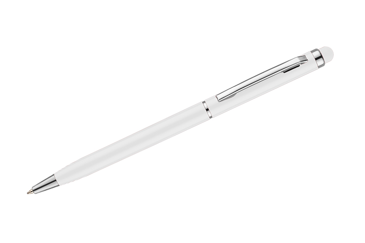 Długopis touch TIN 2 biały z grawerem