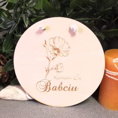 Zawieszka z dedykacją dla Babci KOCHAM CIĘ BABCIU - obrazek 2
