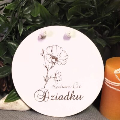 Zawieszka z dedykacją dla Dziadka KOCHAM  CIĘ DZIADKU - obrazek 5