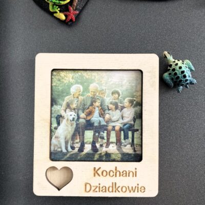 Magnes RAMKA na zdjęcie Dzień Babci i Dziadka KOCHANI DZIADKOWIE