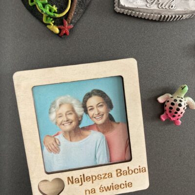 Magnes RAMKA na zdjęcie Dzień Babci NAJLEPSZA BABCIA NA ŚWIECIE
