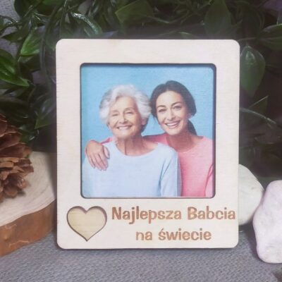Magnes RAMKA na zdjęcie Dzień Babci NAJLEPSZA BABCIA NA ŚWIECIE - obrazek 3