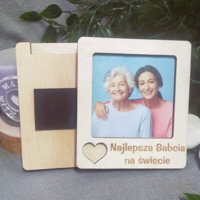 Magnes RAMKA na zdjęcie Dzień Babci NAJLEPSZA BABCIA NA ŚWIECIE - obrazek 2