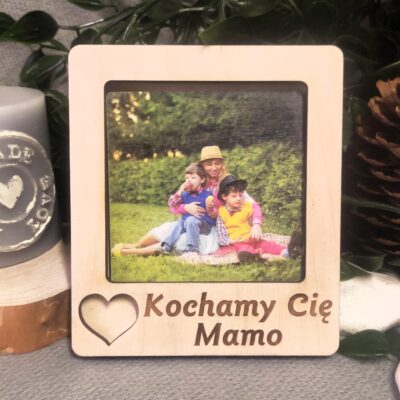 Magnes RAMKA na zdjęcie Dzień Mamy KOCHAMY CIĘ MAMO - obrazek 2