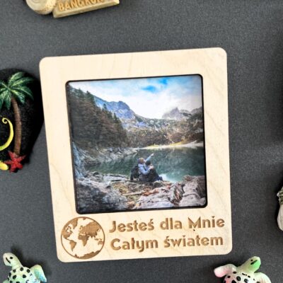 Magnes RAMKA na zdjęcie Walentynki JESTEŚ DLA MNIE CAŁYM ŚWIATEM - obrazek 3