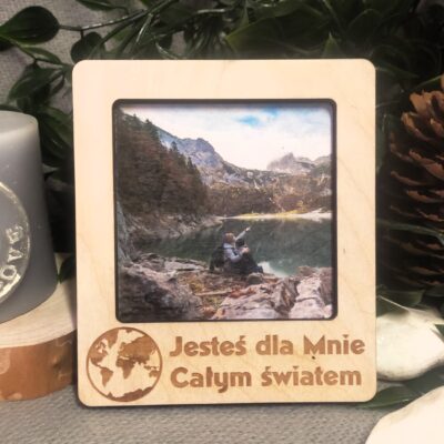 Magnes RAMKA na zdjęcie Walentynki JESTEŚ DLA MNIE CAŁYM ŚWIATEM - obrazek 2