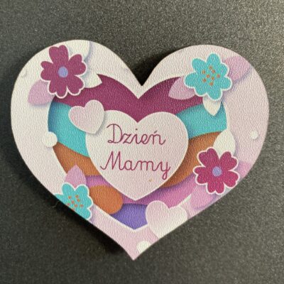 Magnes z okazji DNIA MAMY serce Dzień Mamy - obrazek 2