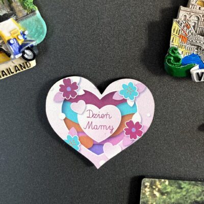 Magnes z okazji DNIA MAMY serce Dzień Mamy - obrazek 3