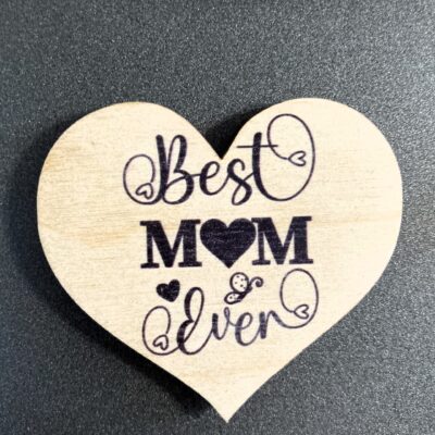 Magnes z okazji DNIA MAMY serce Best Mom Ever - obrazek 2