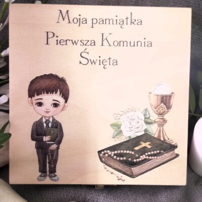 Pamiątka Pierwszej Komunii dla chłopca   -  Anioł Stróż - obrazek 4