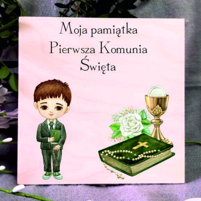 Pamiątka Pierwszej Komunii dla chłopca   -  Anioł Stróż
