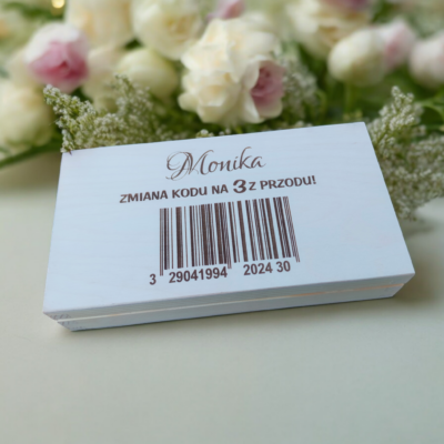 Na urodziny pudełko drewniana koperta na pieniądze Zmiana Kodu na (5) z Przodu - obrazek 2