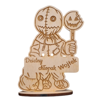 Statuetka Strachotek na Dzień Chłopaka z grawerem na czekoladkę kinder lub merci - obrazek 4