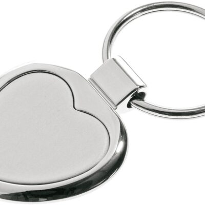 Brelok metalowy Stout Heart, srebrny - obrazek 3