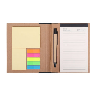 Notes memo 100x180/70k linia Kraft Paper, czarny/beżowy - obrazek 2
