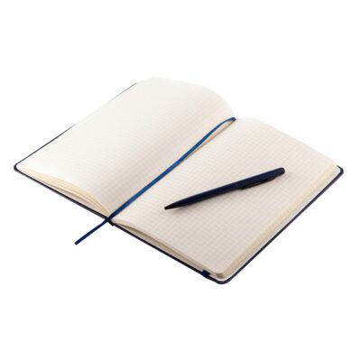 Zestaw notes z długopisem Abrantes, granatowy - obrazek 3