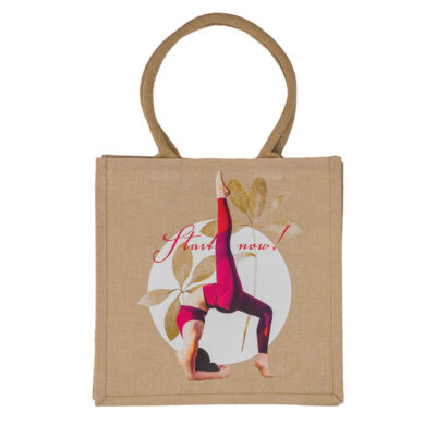 Torba na zakupy z juty Natural Shopper, beżowy - obrazek 10