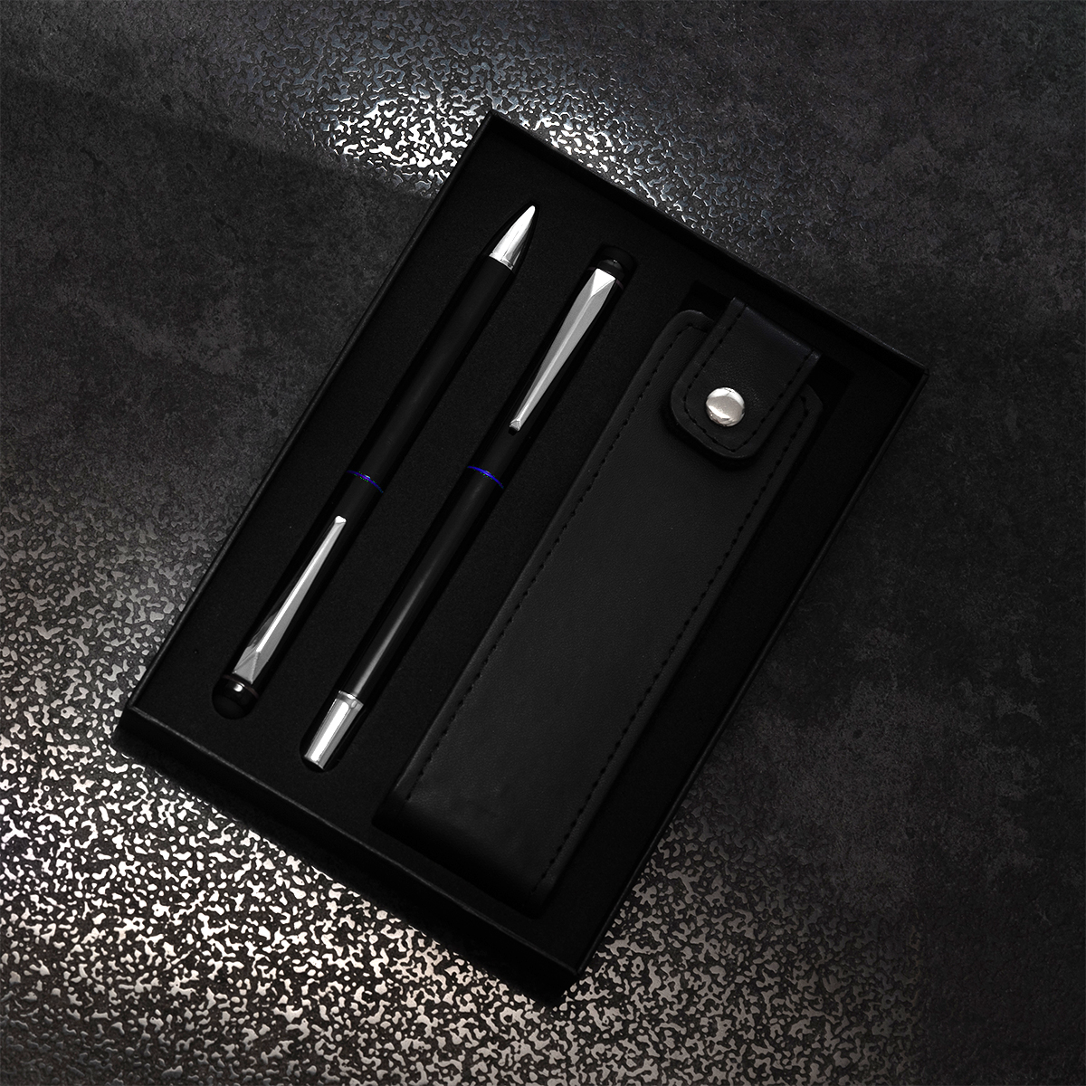 Zestaw piśmienniczy Curitiba, niebieski - obrazek 11